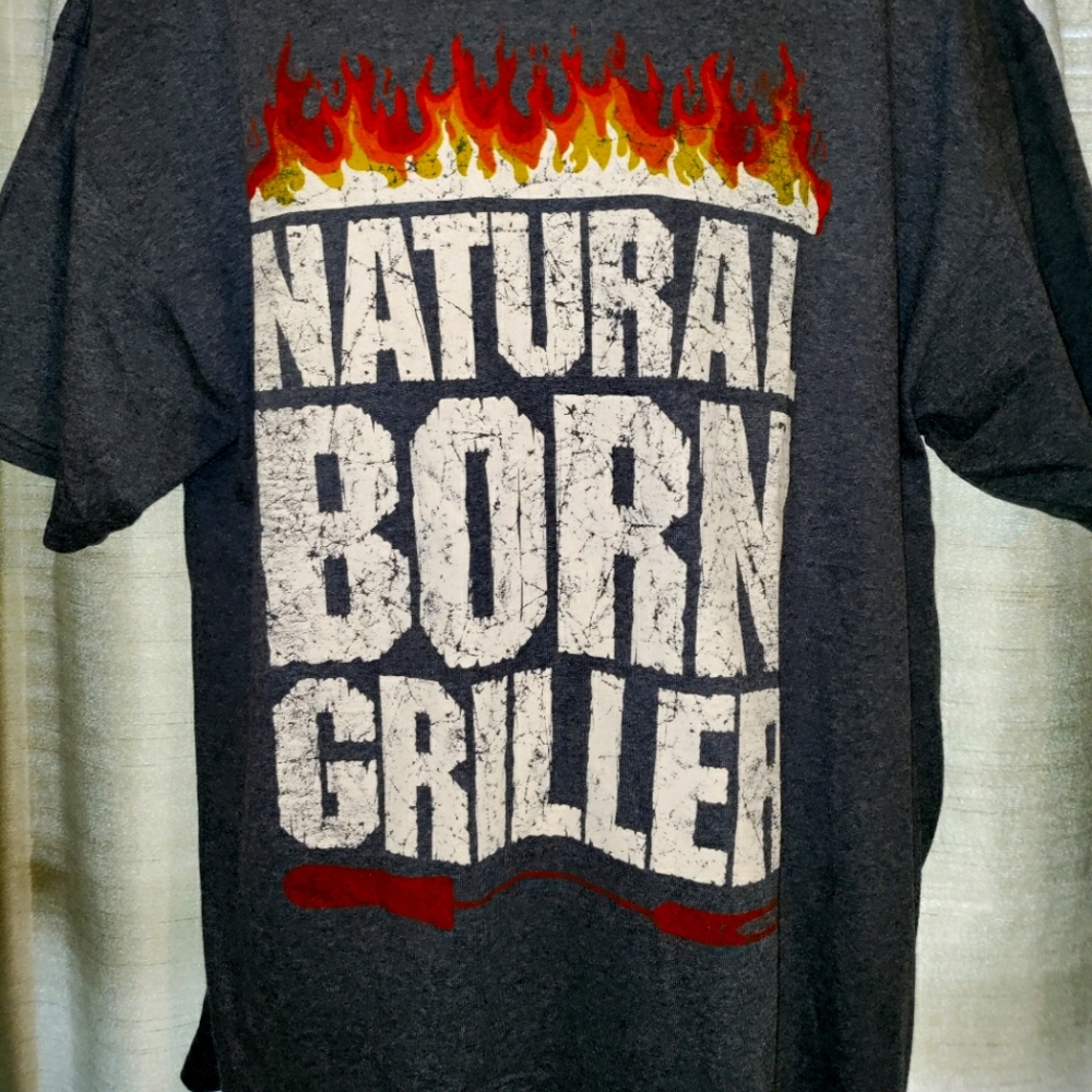 Funny "Natural Born Griller" Short Sleeve T-Shirt